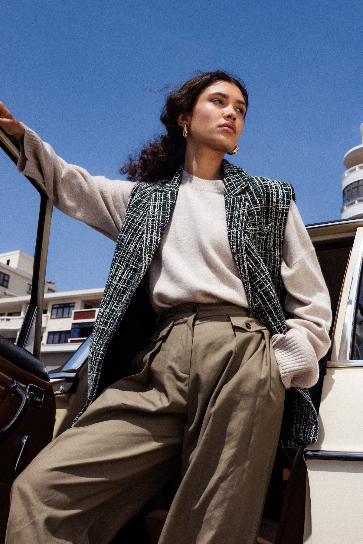 Martin Wide Trousers | Khaki