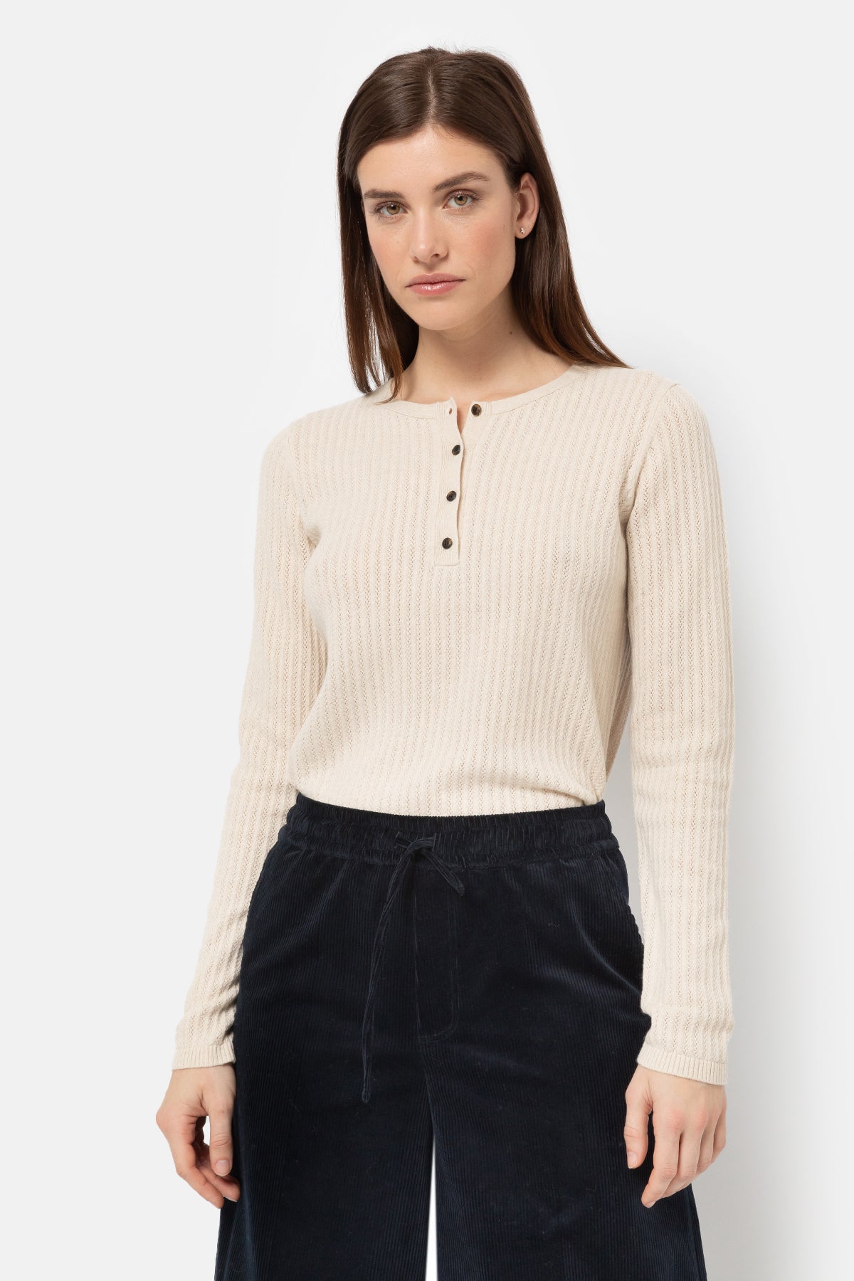 Kristie Pull boutonné | Beige