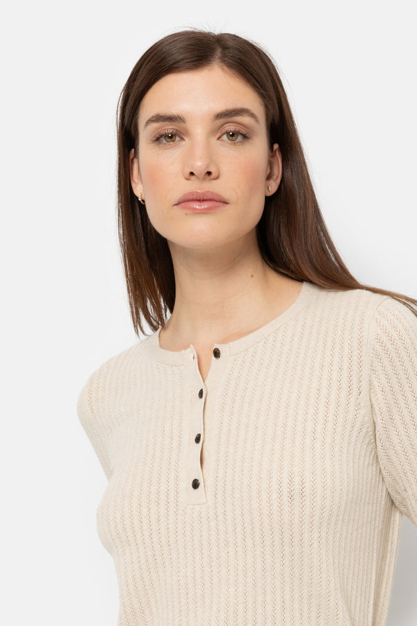 Kristie Pull boutonné | Beige