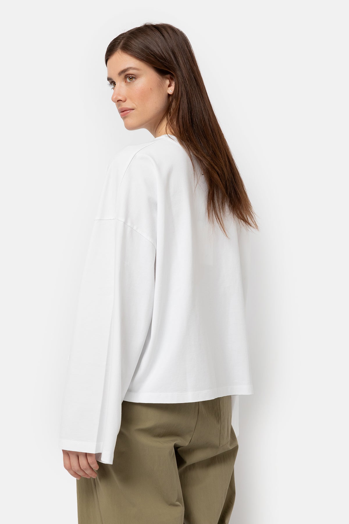 Kid Oversized Longsleeve T-Shirt | White