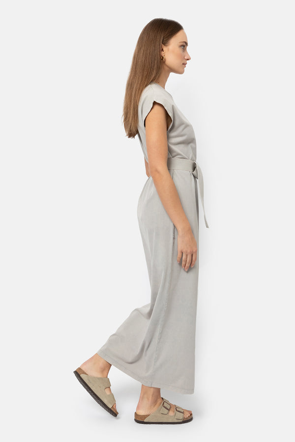 Flavie Sleeveless T-shirt Dress | Vintage Grey