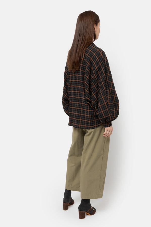 Manteau Ines en French Terry | Marron chocolat