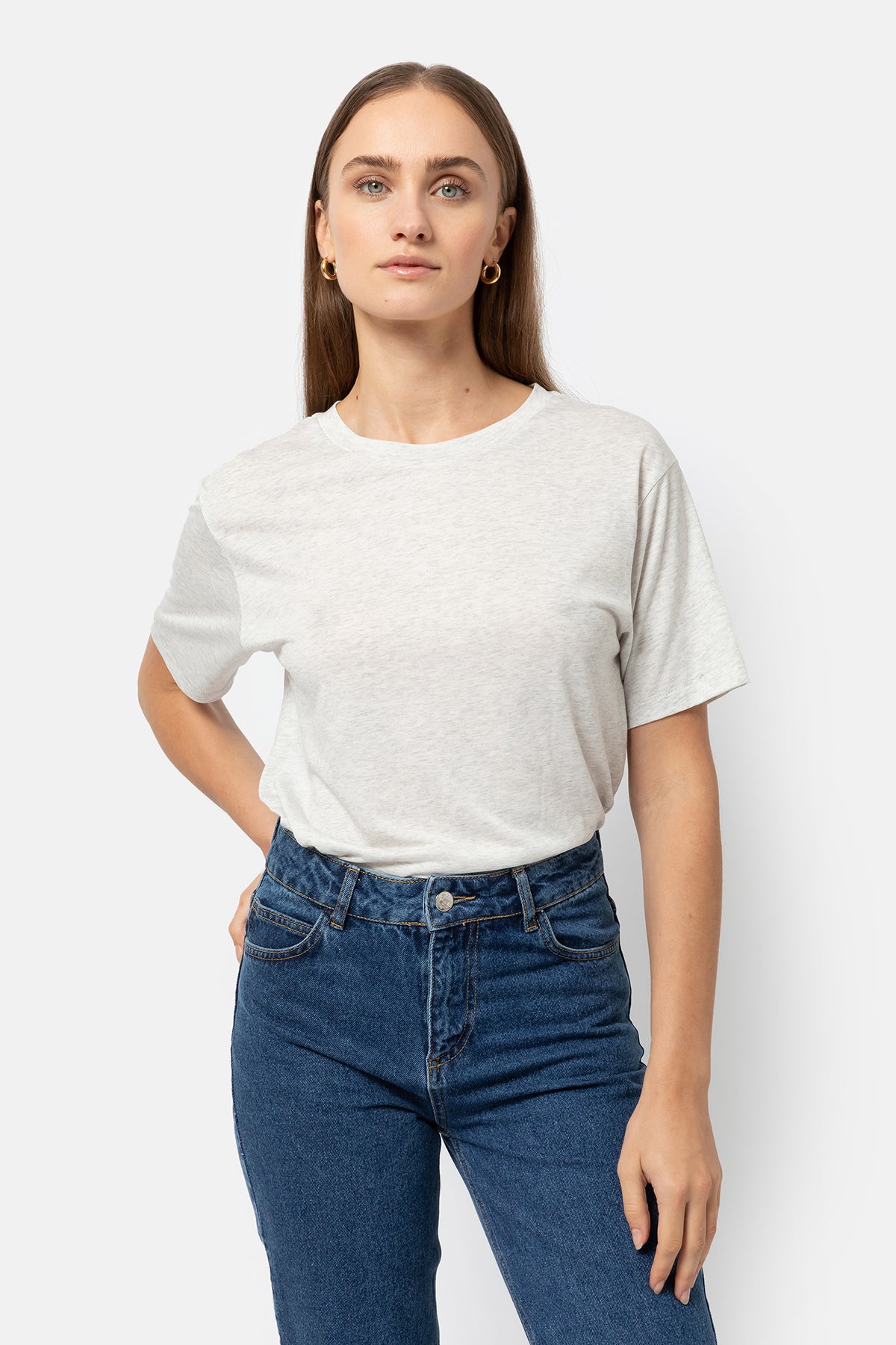 Julia T-shirt | Marled Grey