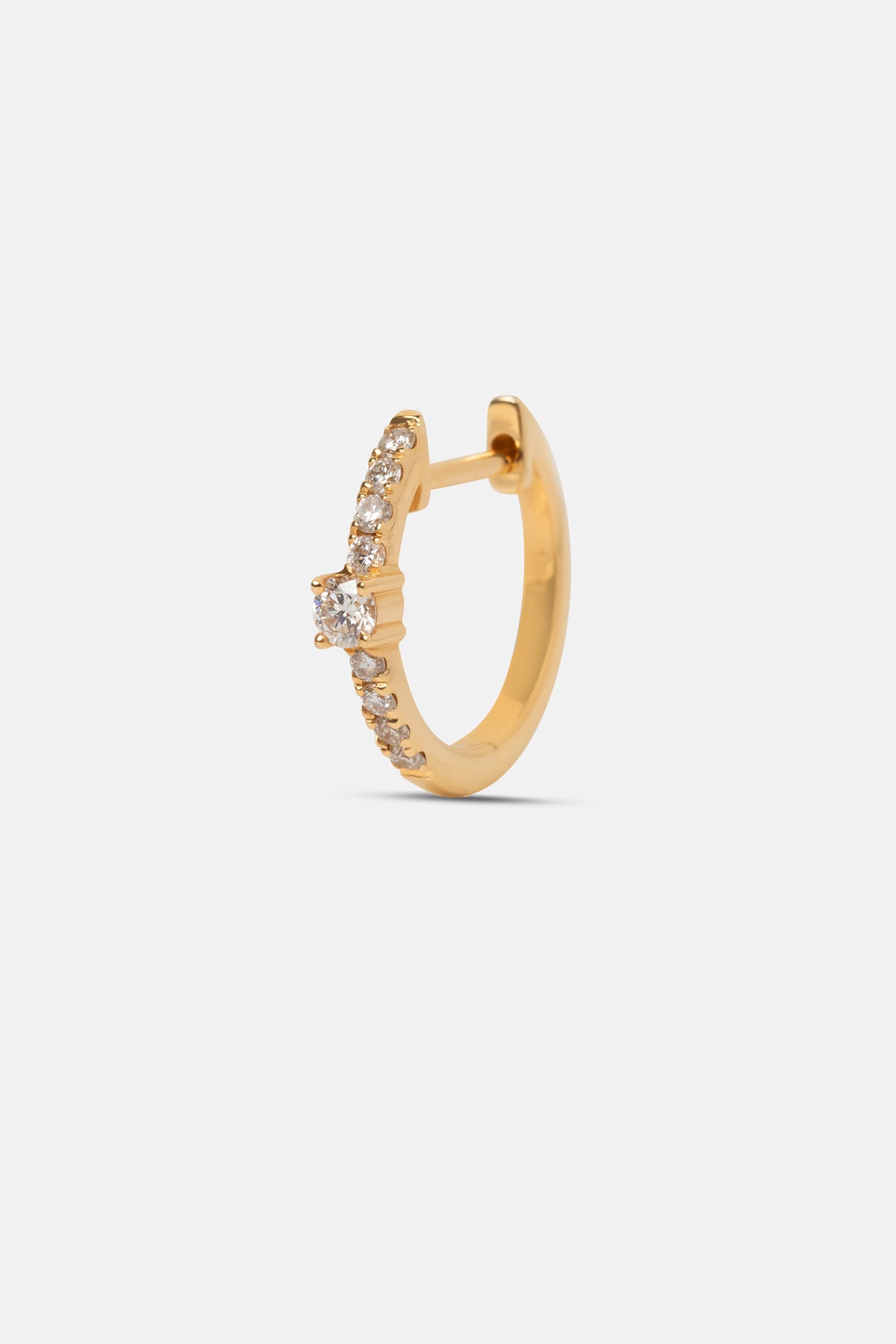 Boucles d'oreilles en pierre de diamant | Or jaune