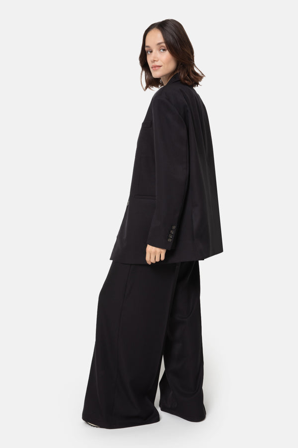 Julian Oversized Single Breasted Blazer | Black