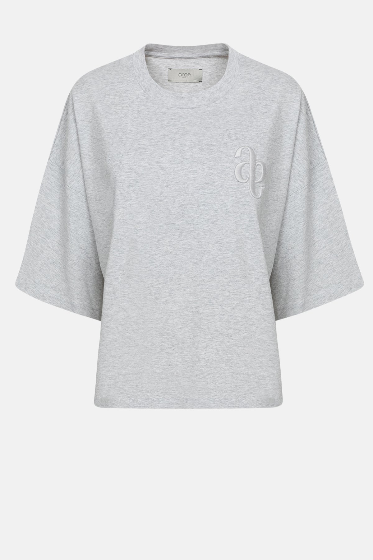 Eloise-A Boxy T-Shirt | Marled Grey
