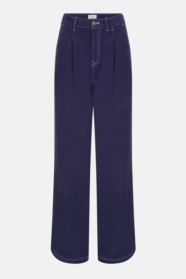 Kylie Pantalon Large  | Bleu Marine