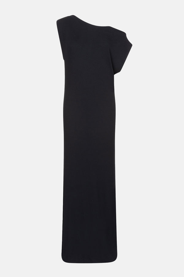 Robe à une épaule Jackie | Noir
