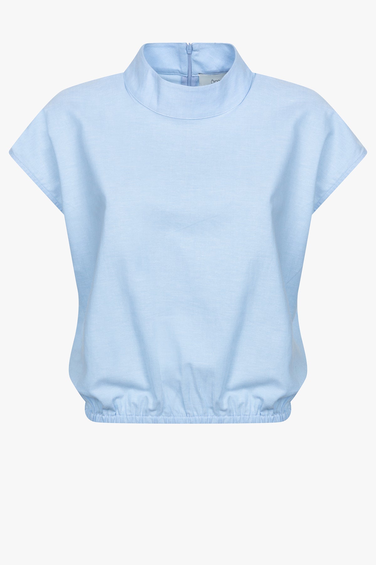 Mamounia Poplin Top | Bleu Clair