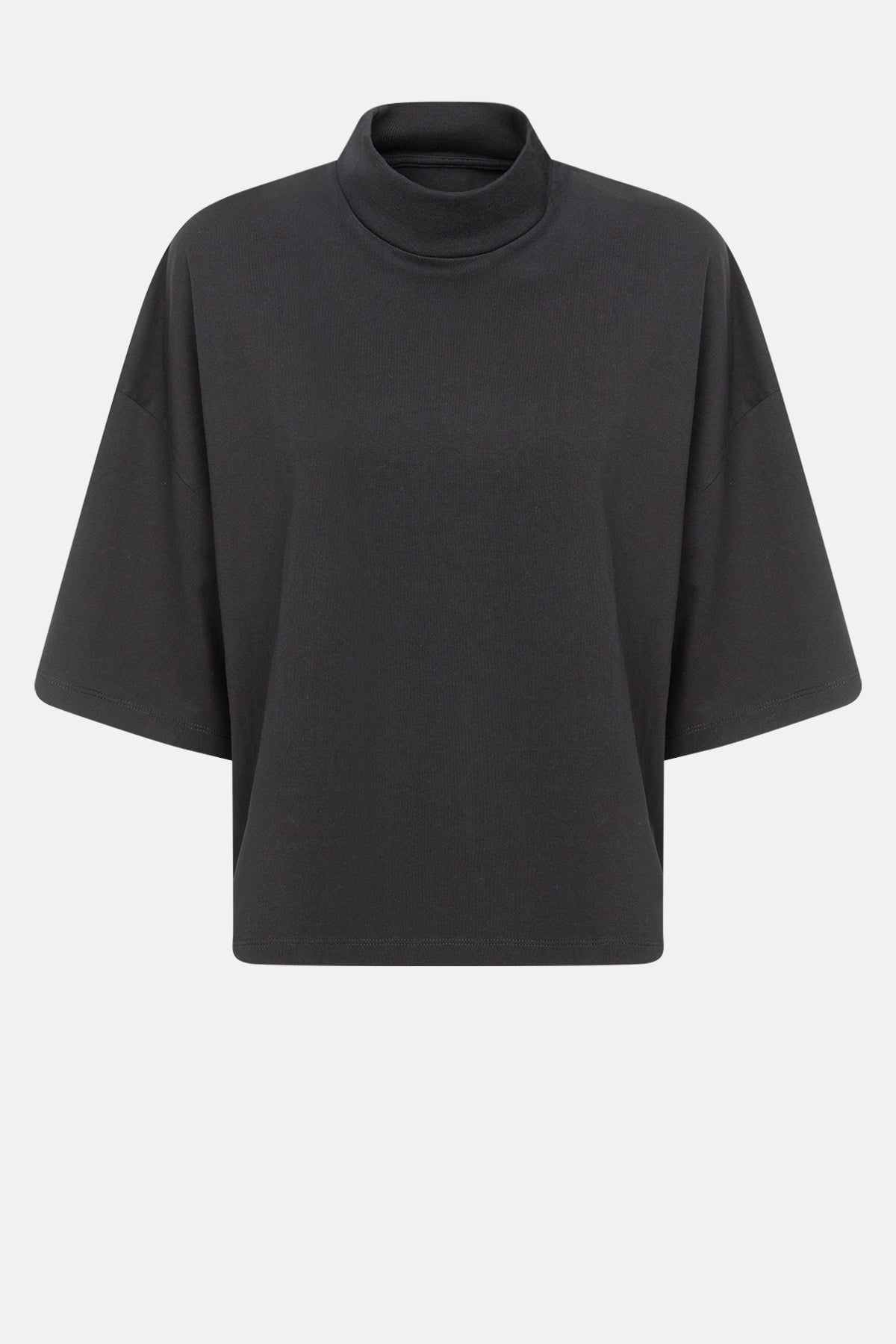 Member High Neck T-Shirt | Black