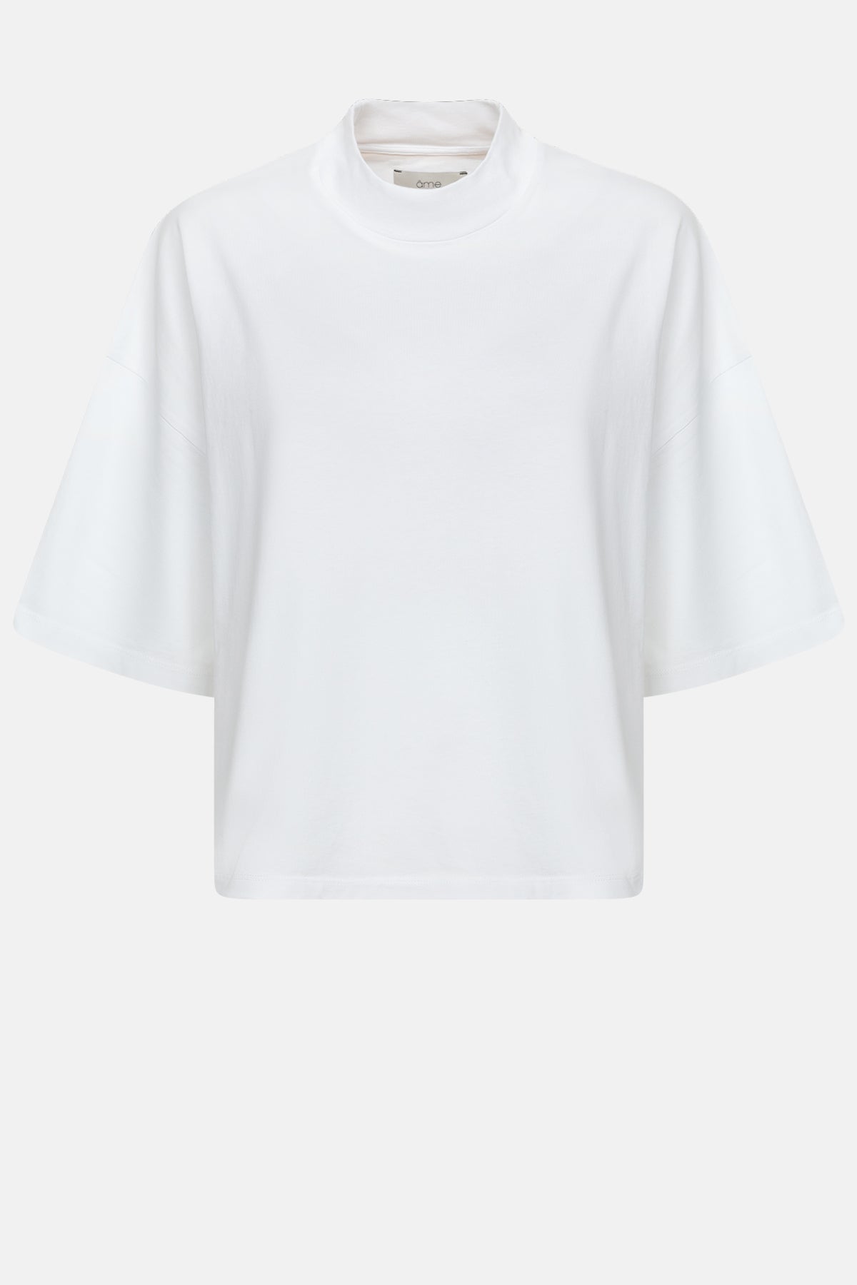 Member High Neck T-Shirt | White