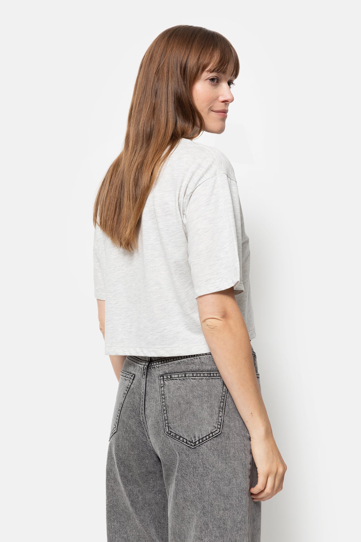 Moi T-Shirt | Marled Grey