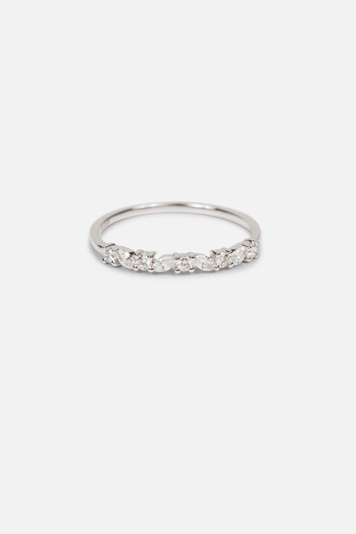 Bague River 0,13 ct | Or blanc