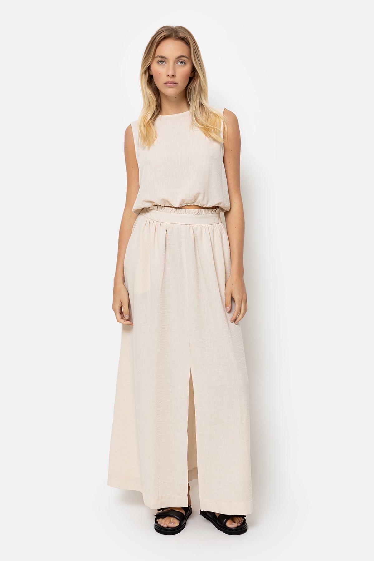 Lova Jupe en lin | Beige
