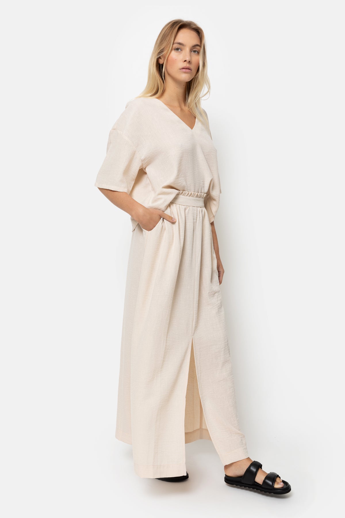 Lova Jupe en lin | Beige