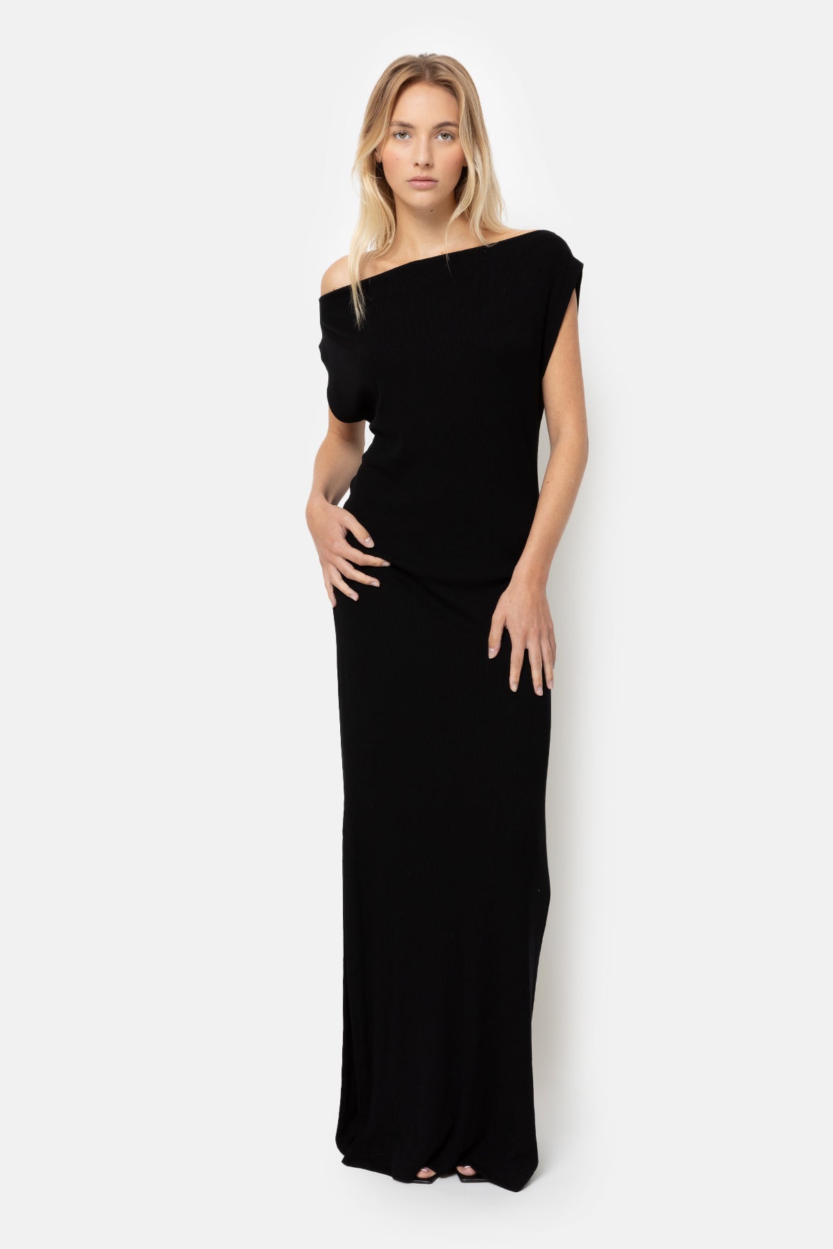 Robe à une épaule Jackie | Noir