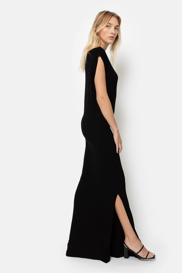 Robe à une épaule Jackie | Noir