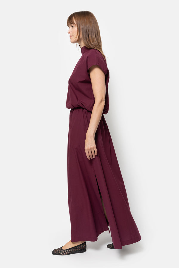 Mamounia Poplin Top | Plum