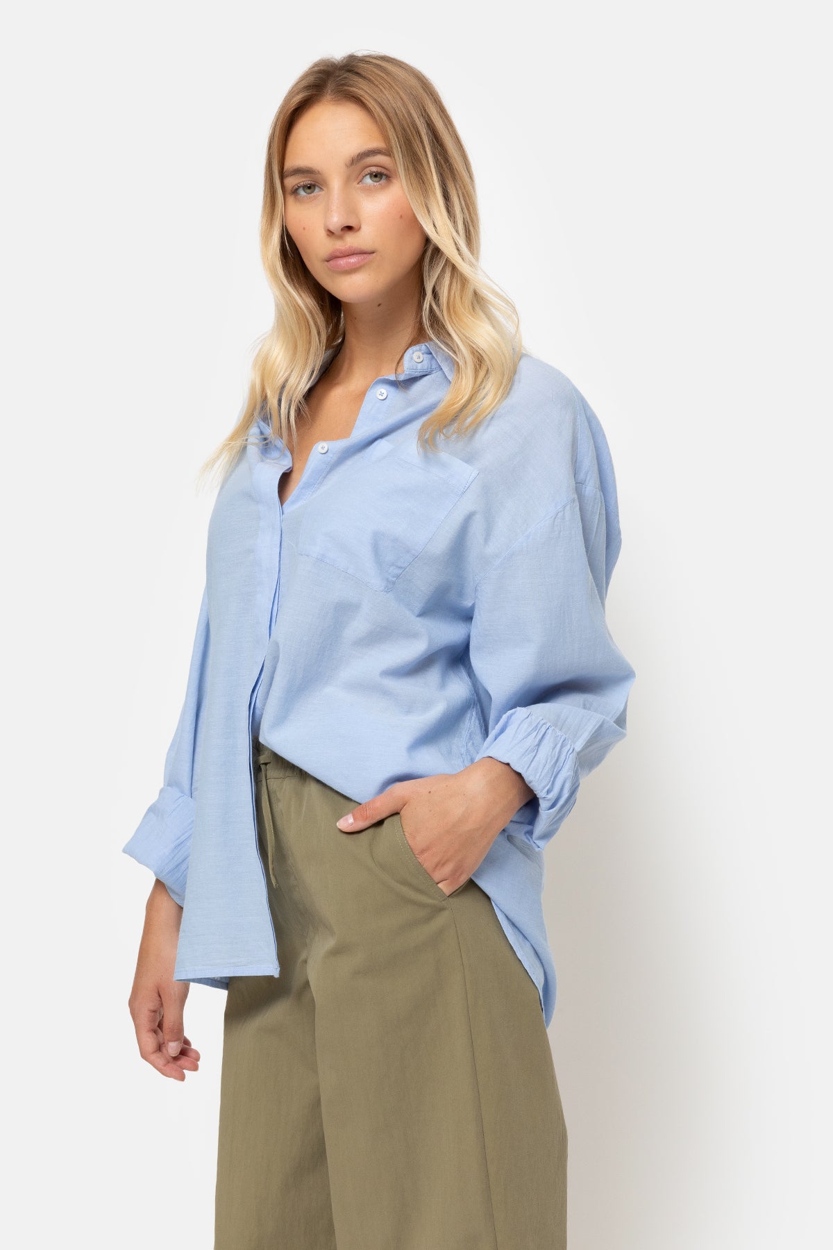 Daddy Shirt | Chambray Light Blue
