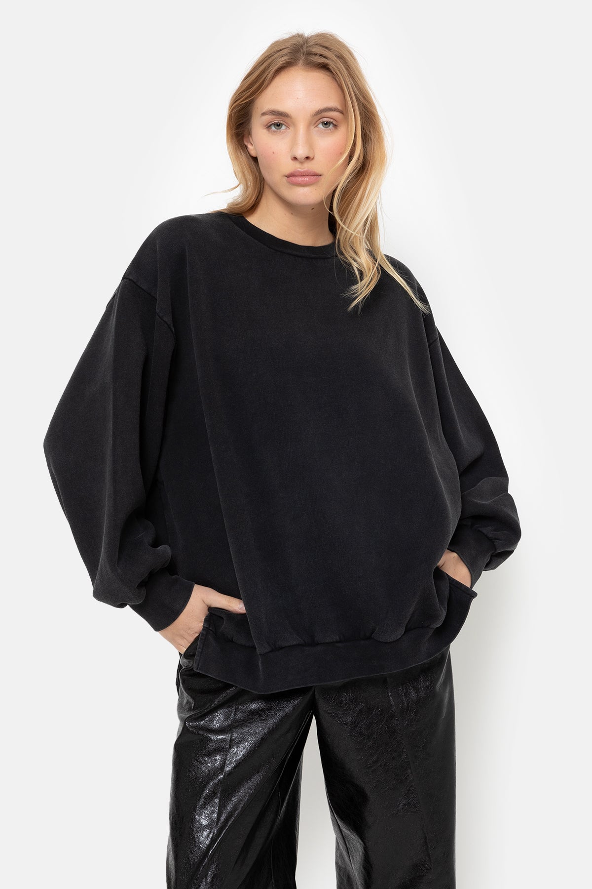 Ulla Oversized Sweatshirt | Vintage Black