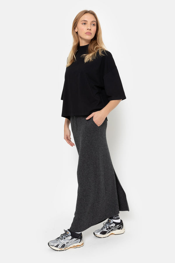 Member High Neck T-Shirt | Black