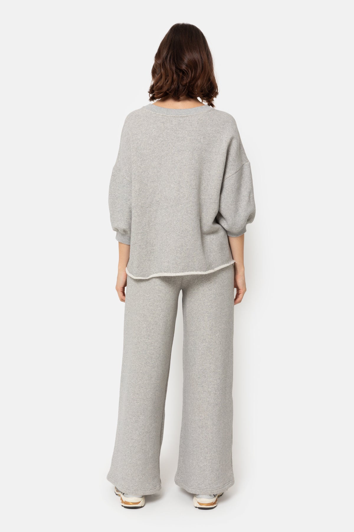 Liv Sweatshirt 3/4 Sleeves | Marled Grey