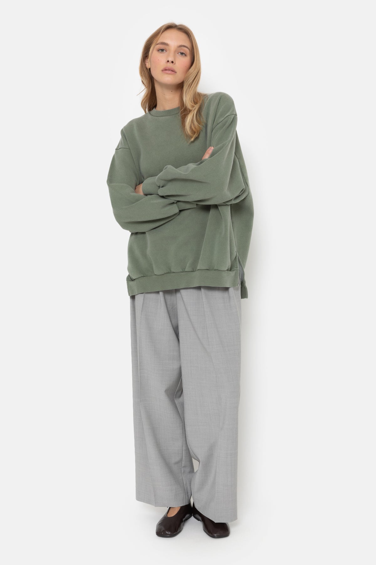 Ulla Oversized Sweatshirt | Vintage Khaki