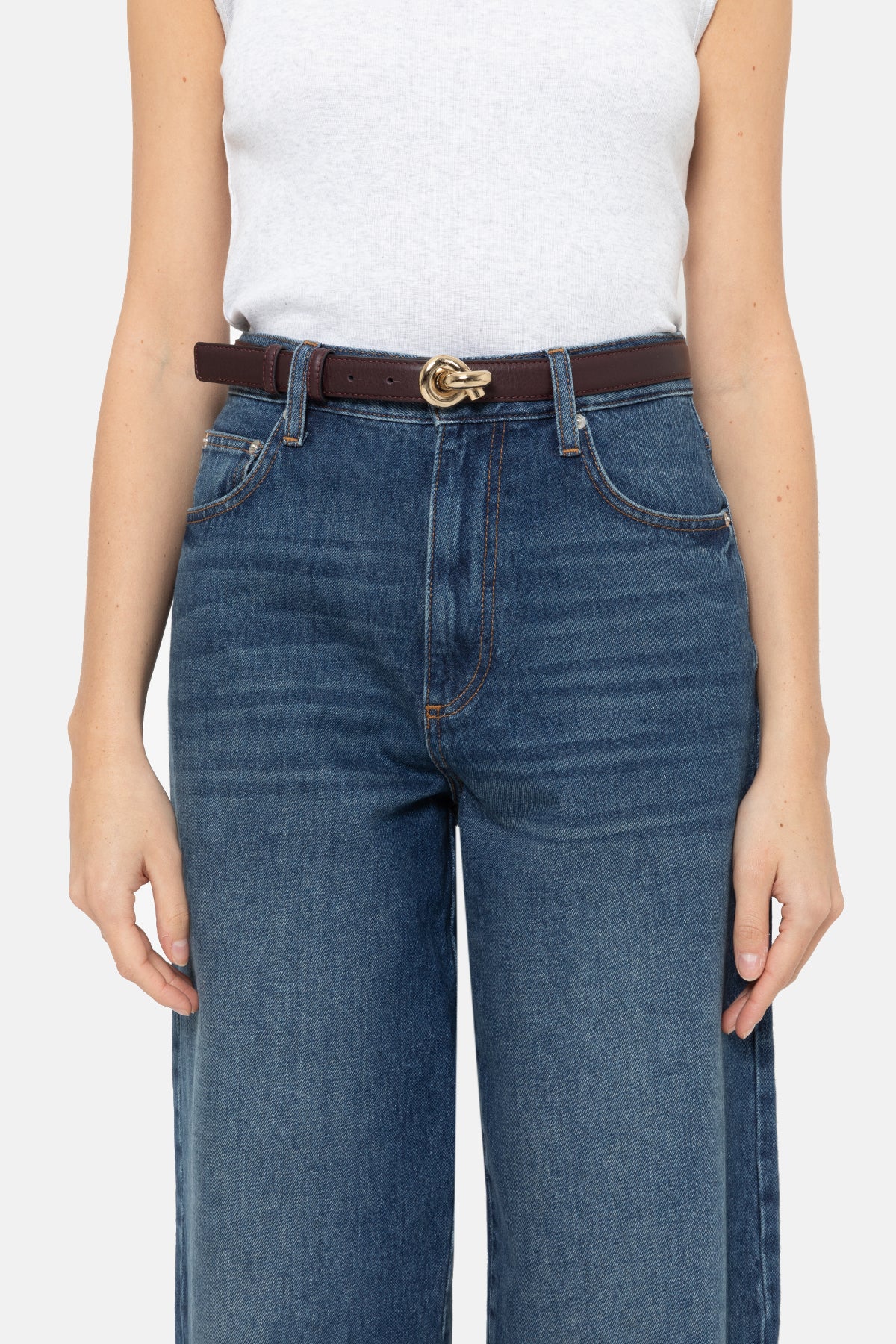 Lively Leather Belt | Plum