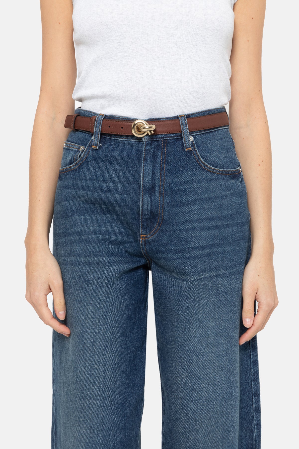 Lively Leather Belt | Brown
