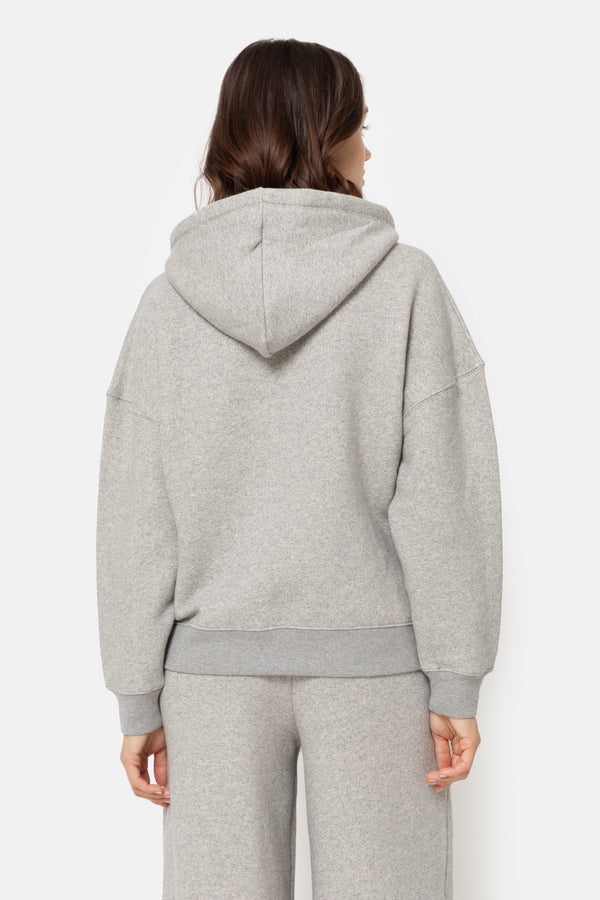 Lenon Capuche avec fermeture à glissière | Gris chiné