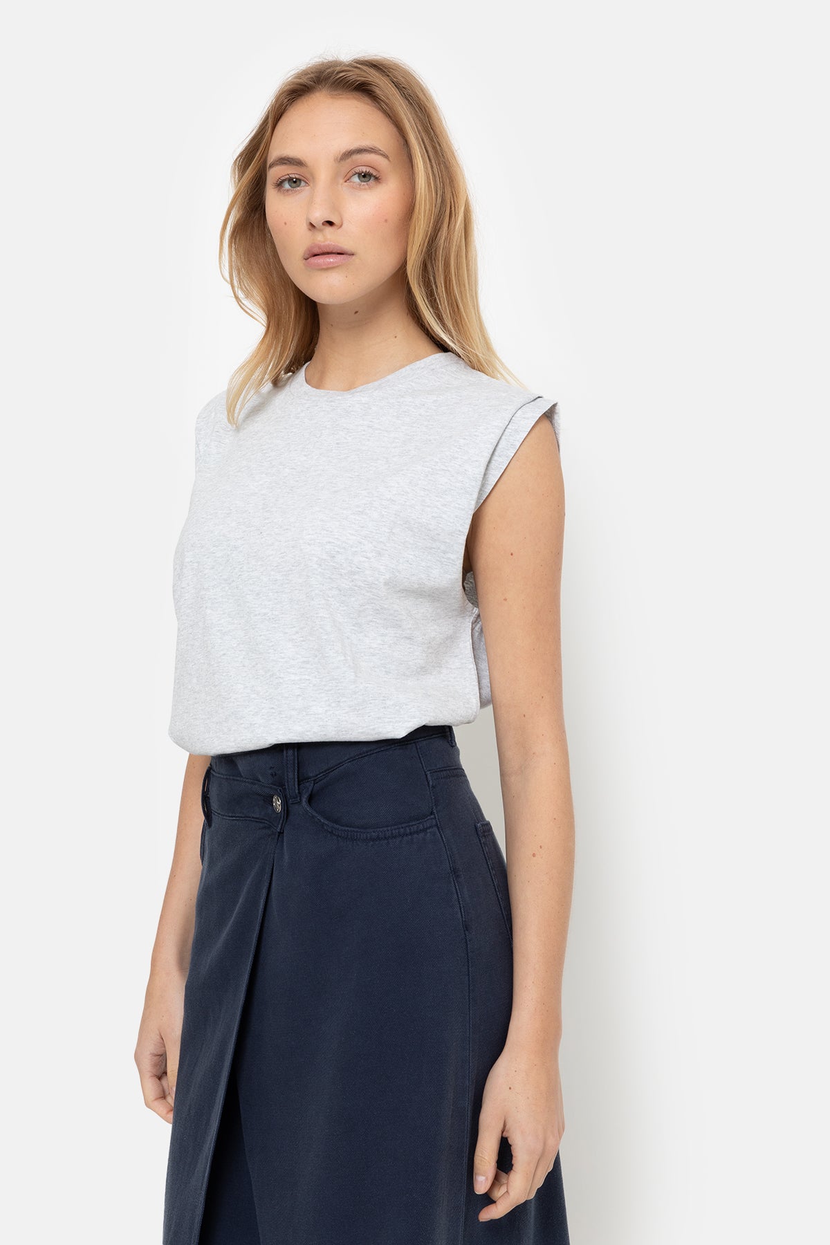 Kill Sleeveless T-shirt | Marled Grey
