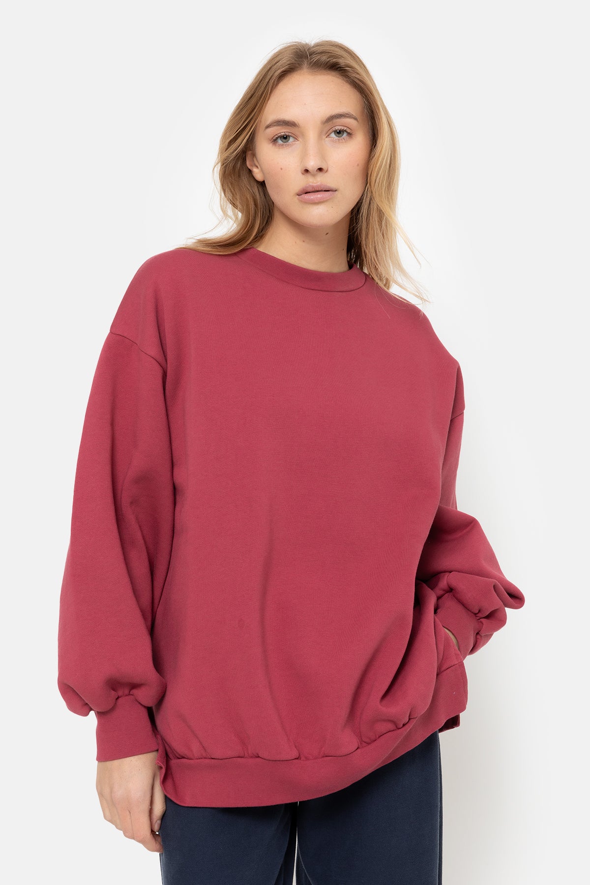 Ulla Oversized Sweatshirt | Dark Pink