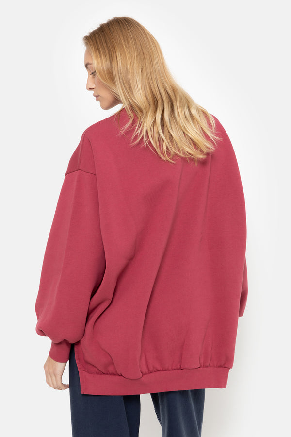 Ulla Oversized Sweatshirt | Dark Pink
