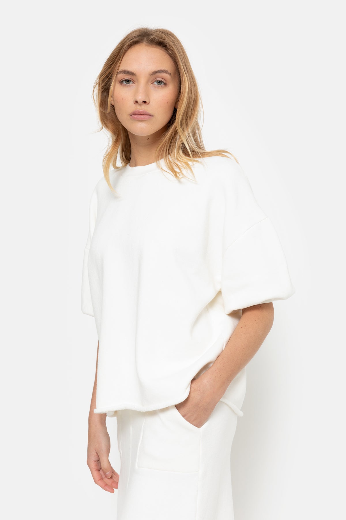 Liv Sweatshirt 3/4 Sleeves | Off White