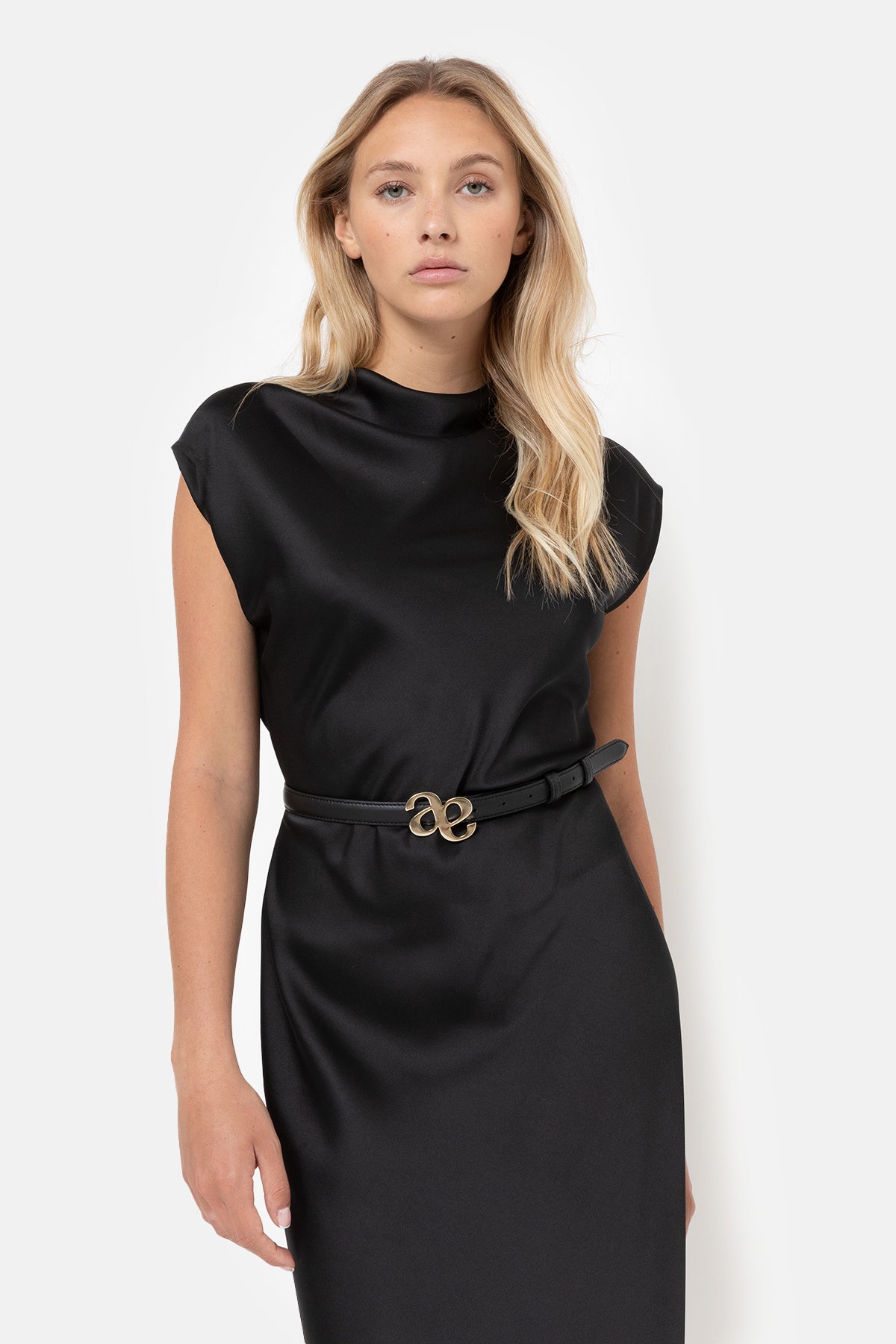 Ceinture en cuir Loulou | Noir