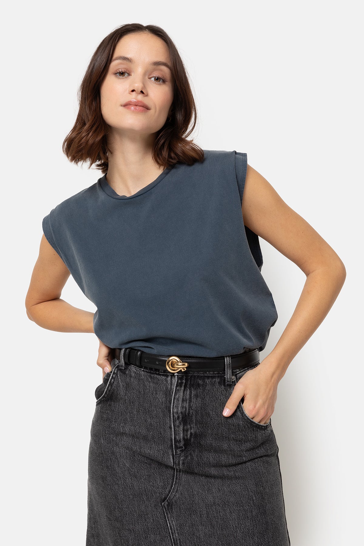 Ceinture en cuir Lively | Noir