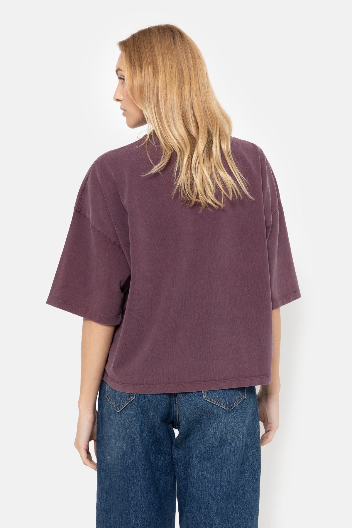 Eloise-A Boxy T-Shirt | Vintage Plum