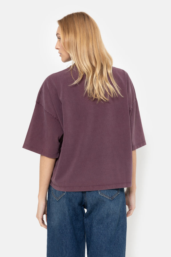 Eloise-A Boxy T-Shirt | Vintage Plum