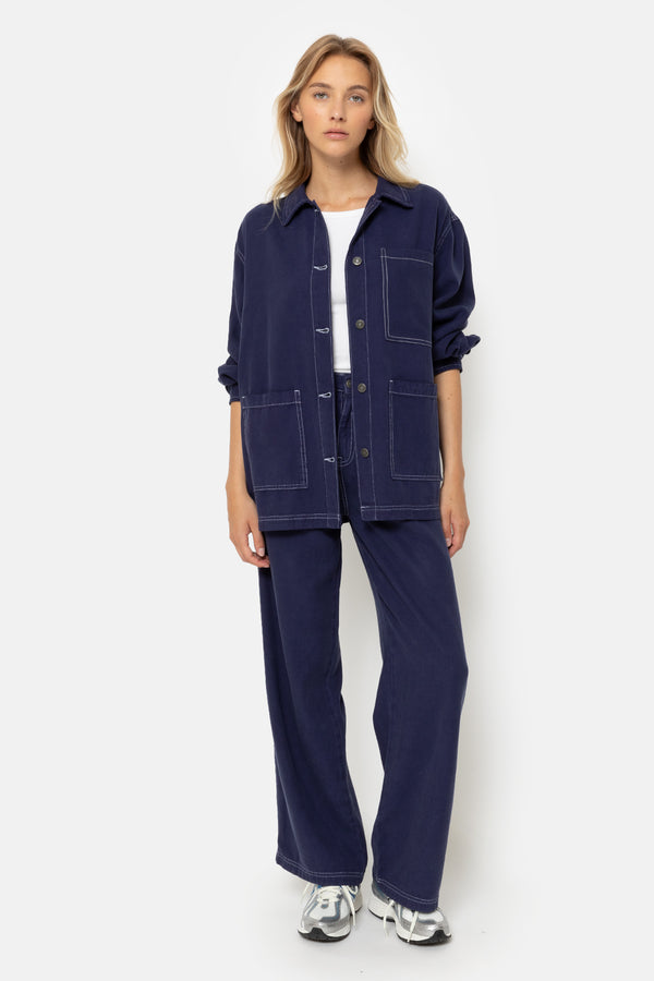 Kylie Pantalon Large  | Bleu Marine