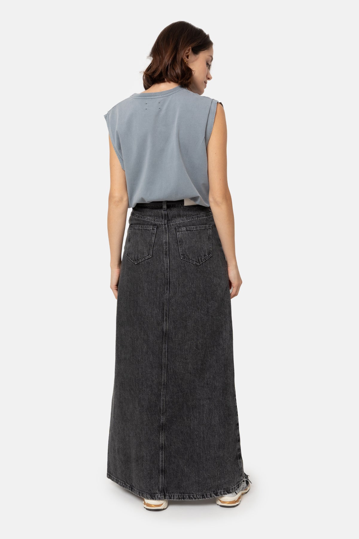 Katie Jupe Longue | Gris anthracite