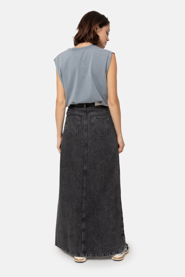 Katie Jupe Longue | Gris anthracite