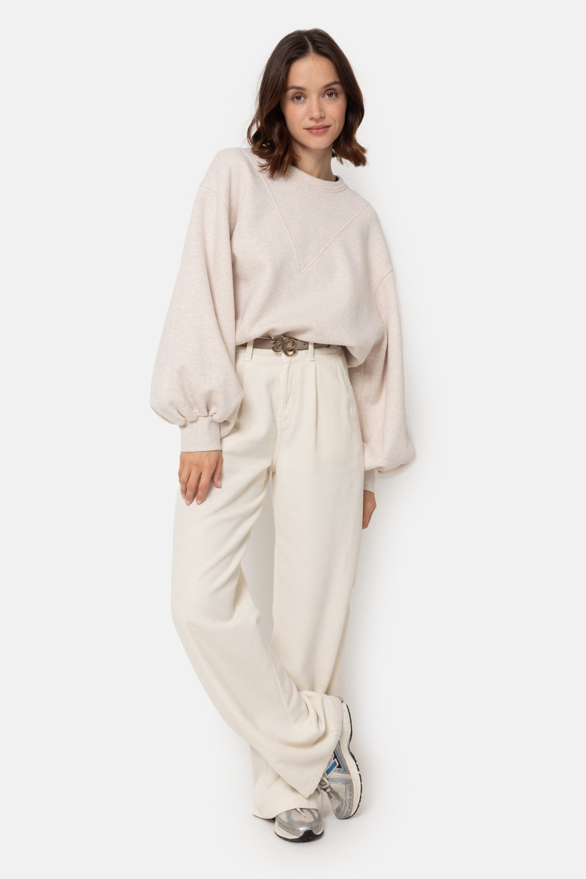 Kim Sweatshirt | Marled Ivory