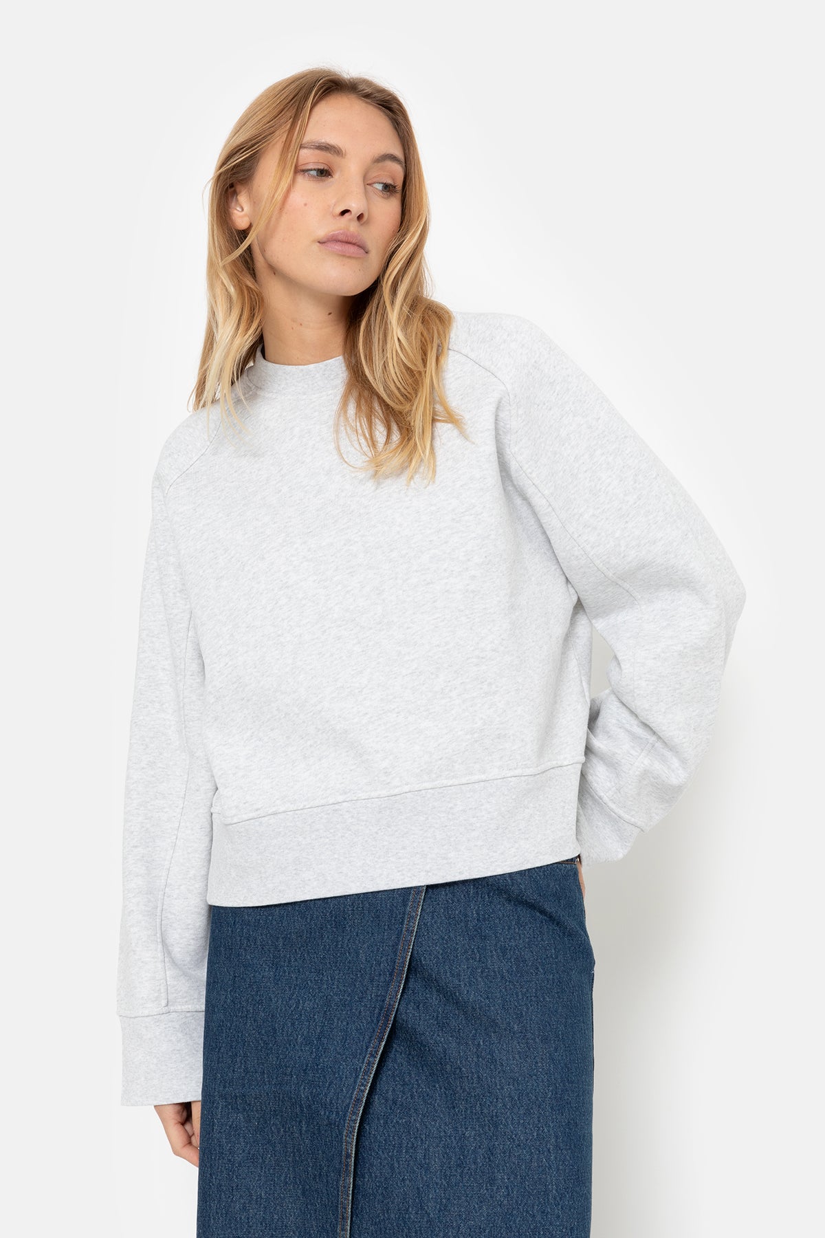 Mike Sweatshirt | Marled Grey