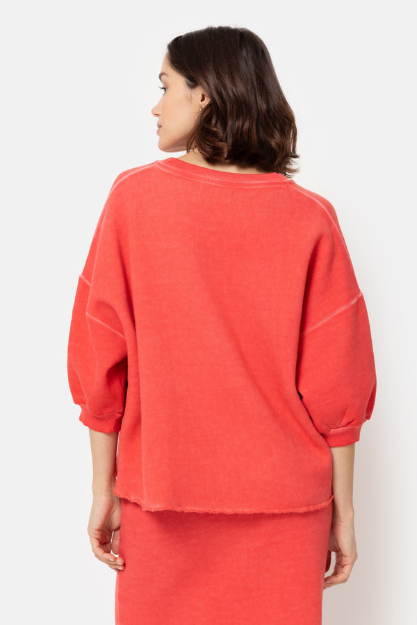 Liv Sweatshirt manches 3/4 | Orange