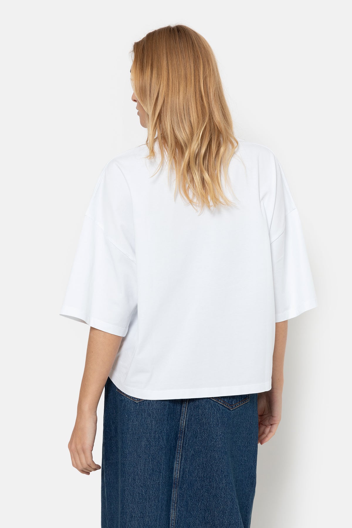 Member High Neck T-Shirt | White