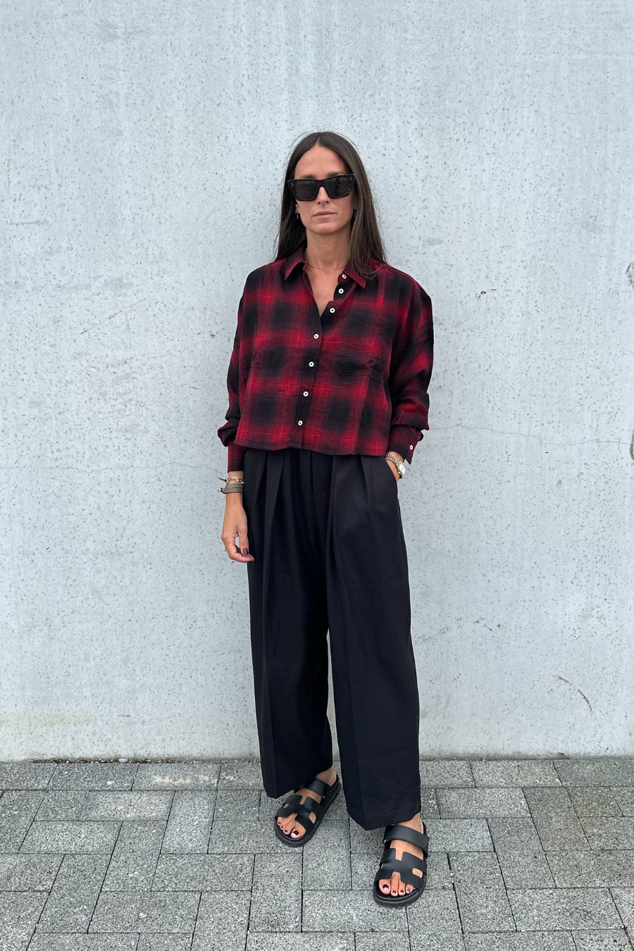 Kick Pleated Pants | Black