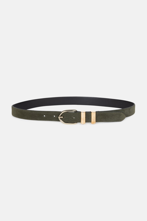 Ceinture en cuir Leon | Kaki