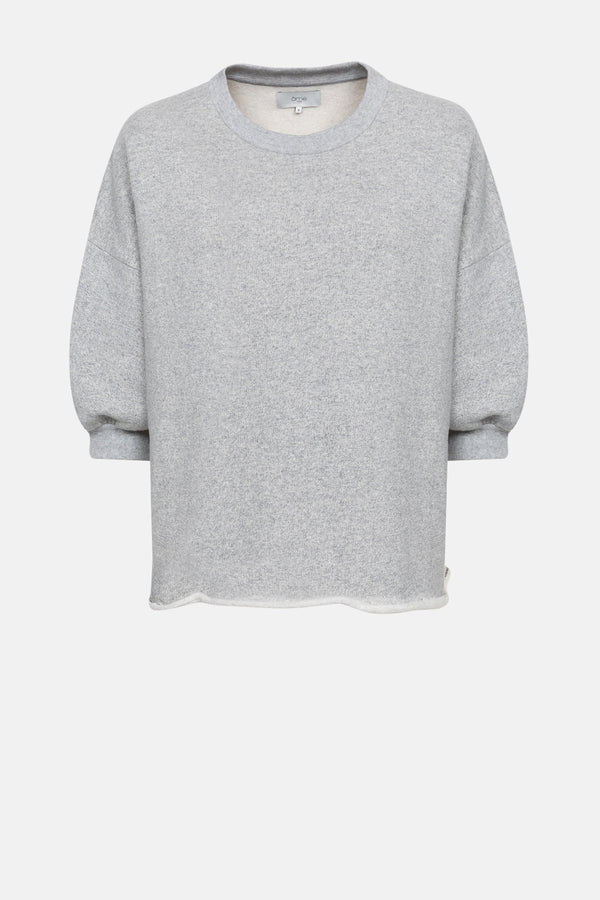 Sweat Liv manches 3/4  | Gris Chiné