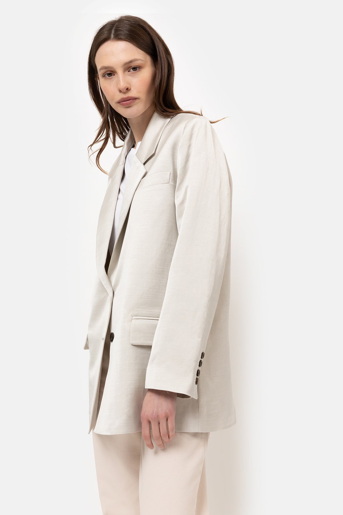 Harissa Linnen Blazer | Sand