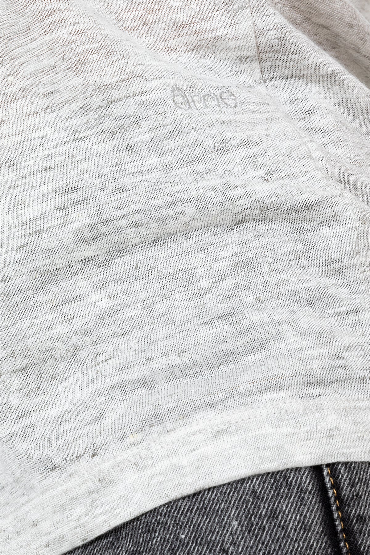 Dalton linen T-shirt | Marled Grey